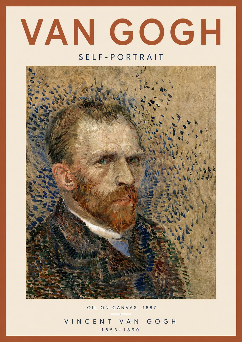 Van Gogh Self-portrait IV No5 - Plakát
