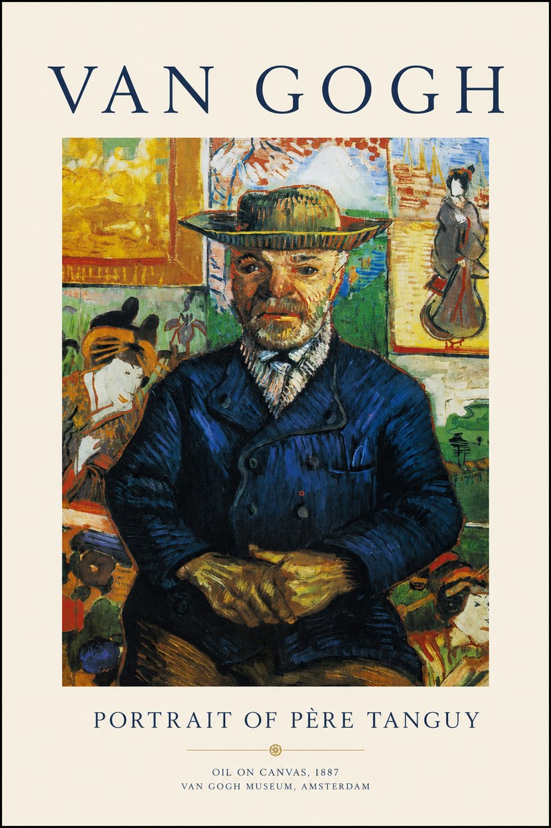 Van Gogh Portrait of Père Tanguy II No1 - Plakát