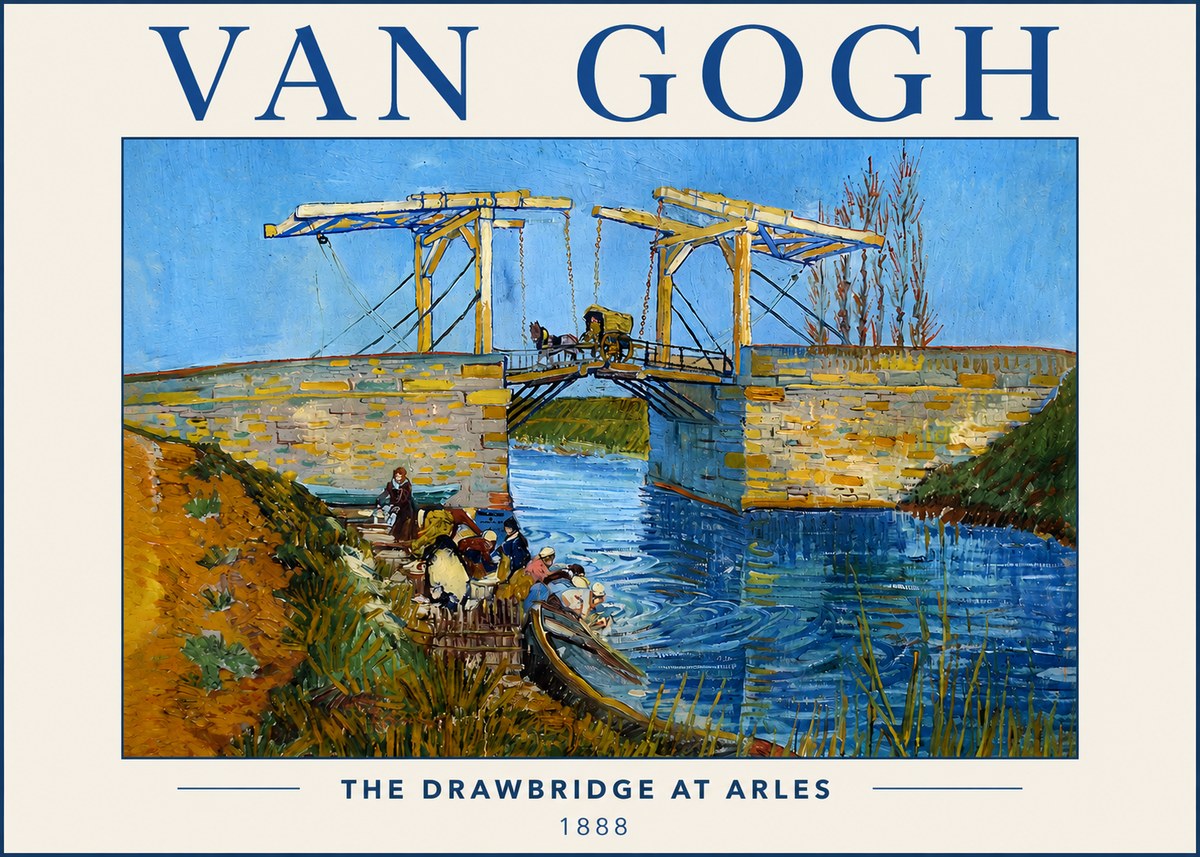 Van Gogh The Drawbridge at Arles I No3 - Plakát