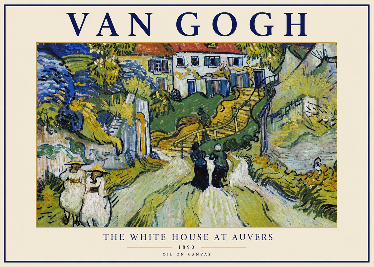 Van Gogh The White House at Auvers No3 - Plakát