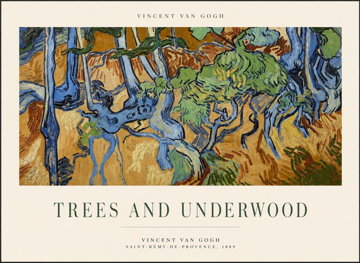 Van Gogh Trees and Underwood No1 - Plakát