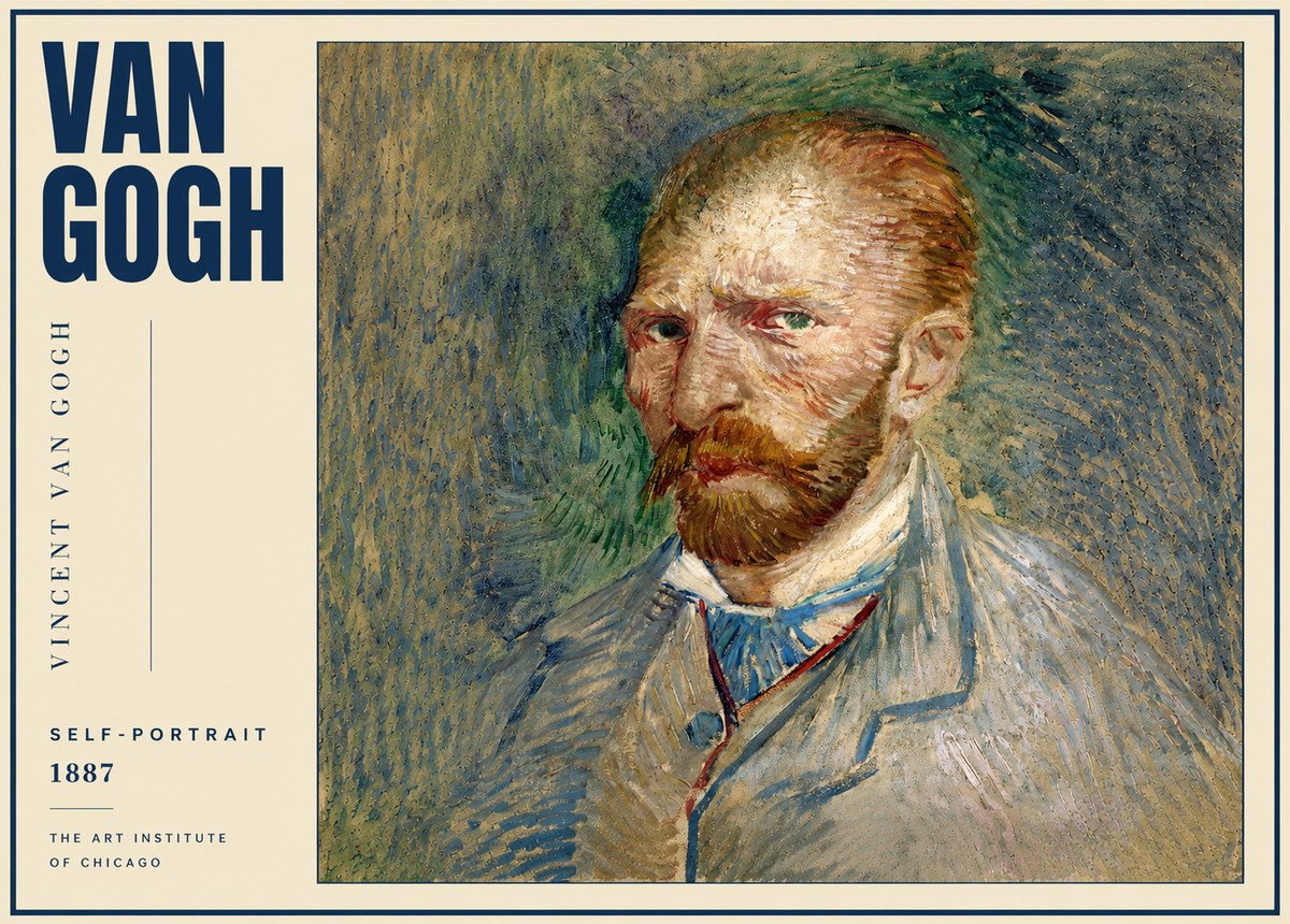 Van Gogh Self-portrait V No4 - Plakát