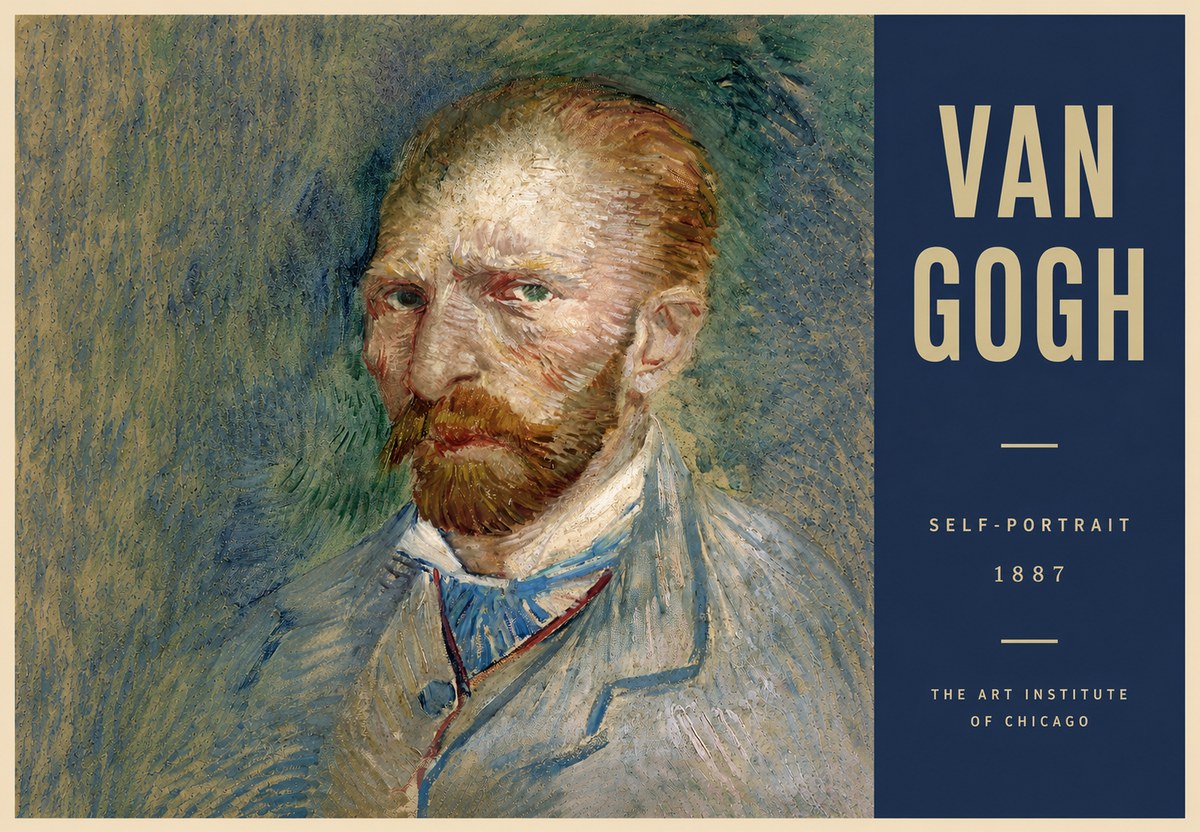 Van Gogh Self-portrait V No6 - Plakát