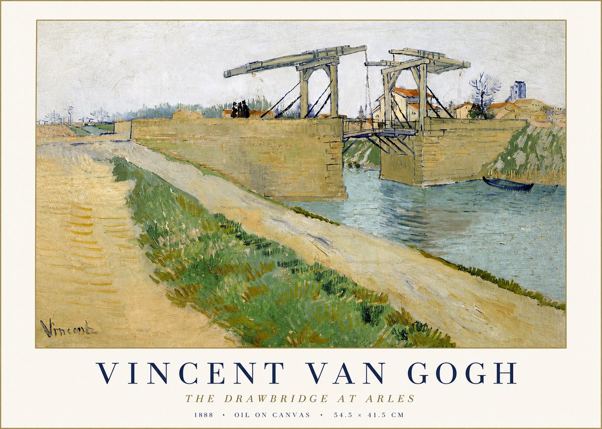 Van Gogh The Drawbridge at Arles II No3 - Plakát