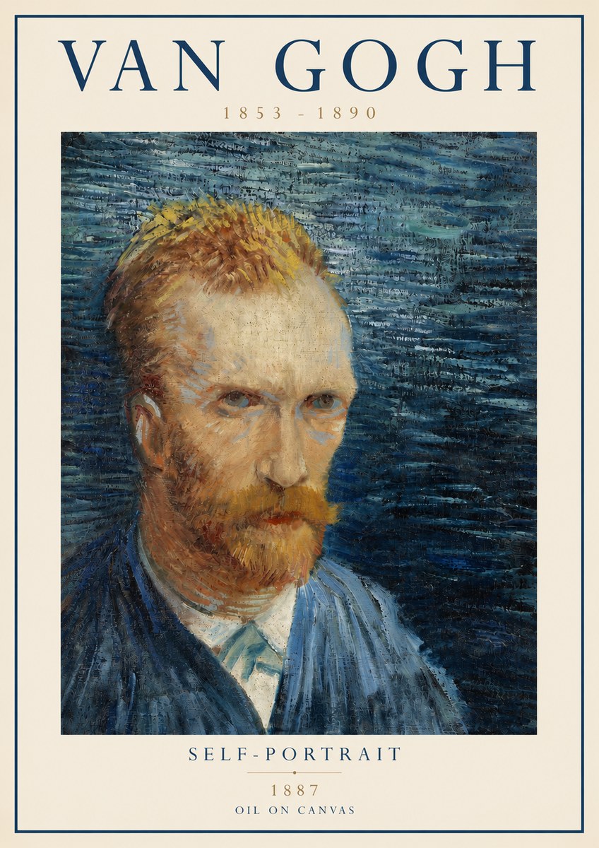Van Gogh Self-portrait VI No3 - Plakát
