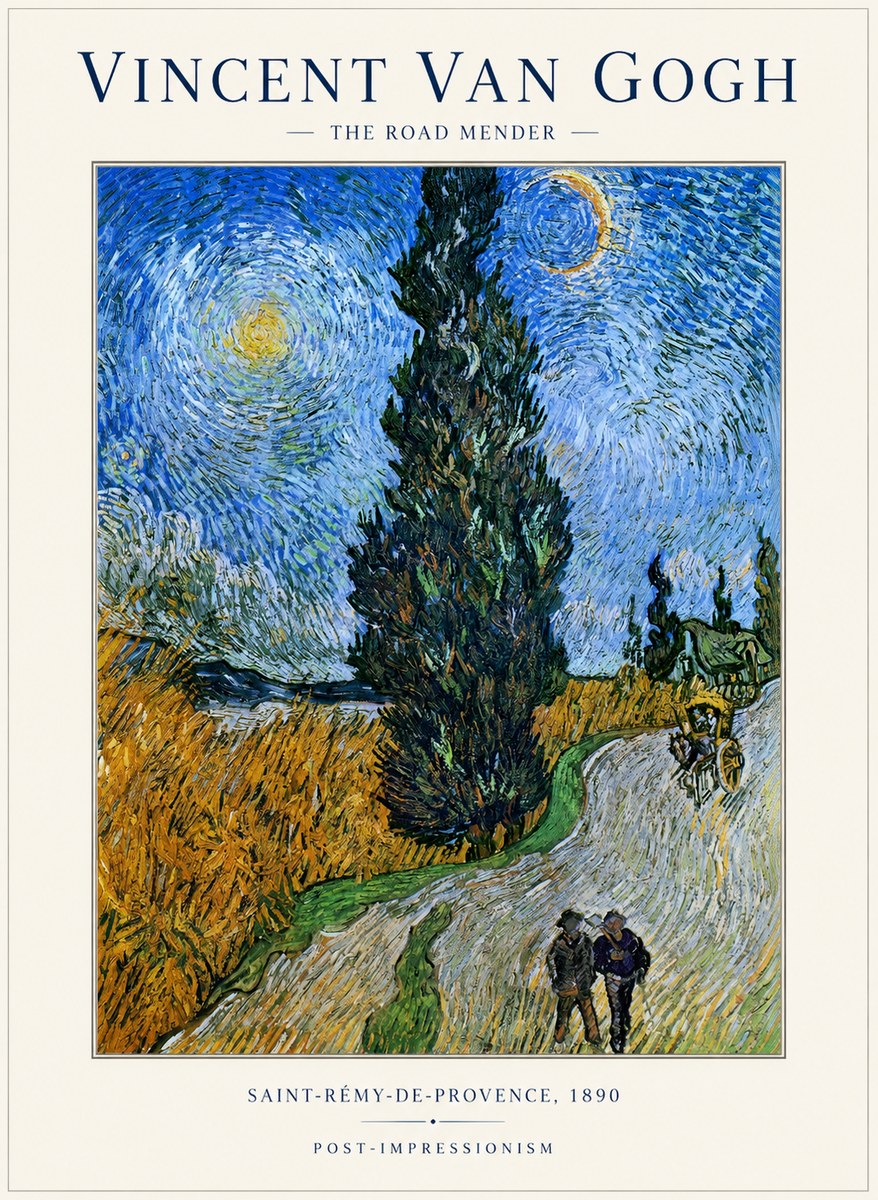 Van Gogh The Road Mender II No1 - Plakát