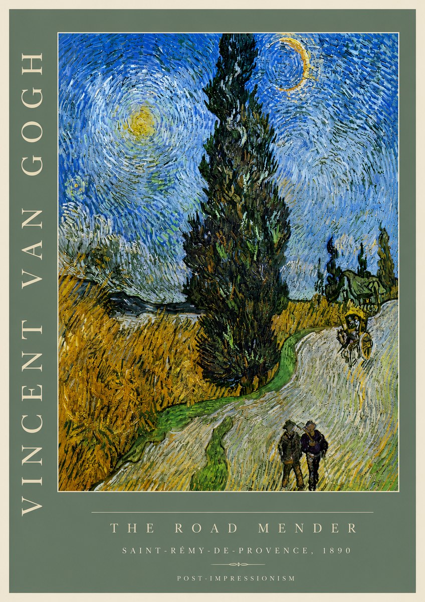 Van Gogh The Road Mender II No4 - Plakát