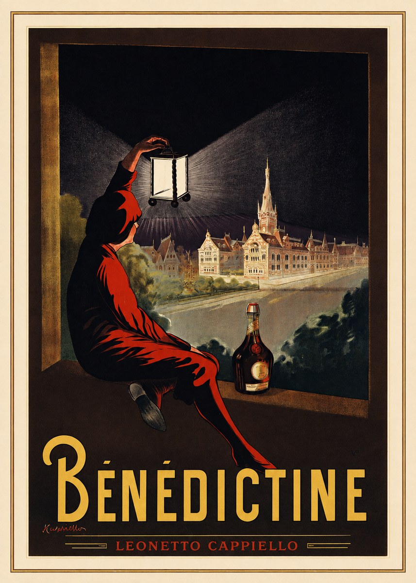 Leonetto Cappiello Bénédictine No1 - Plakát