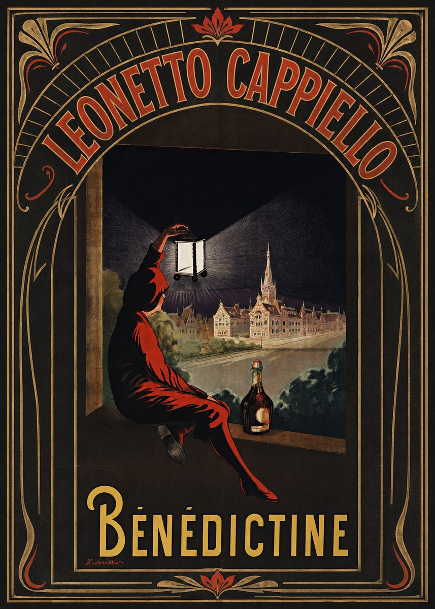 Leonetto Cappiello Bénédictine No3 - Plakát