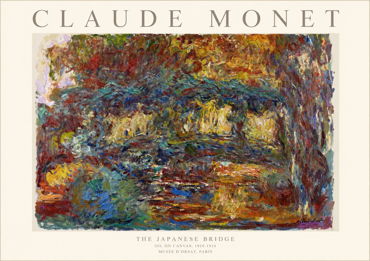 Monet The Japanese Bridge I No1 - Plakát