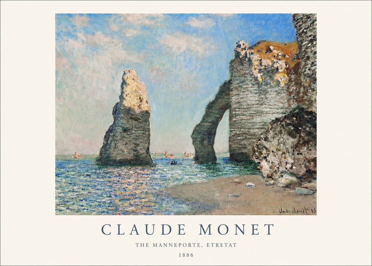 Monet The Manneporte, Etretat No1 - Plakát