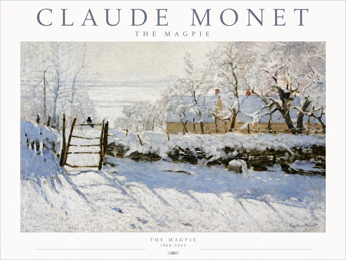 Monet The Magpie No3 - Plakát