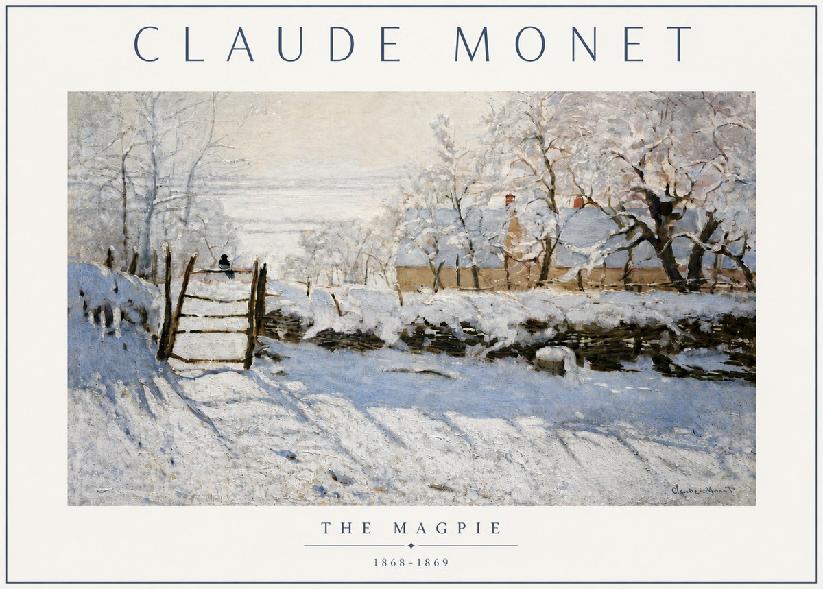 Monet The Magpie No5 - Plakát