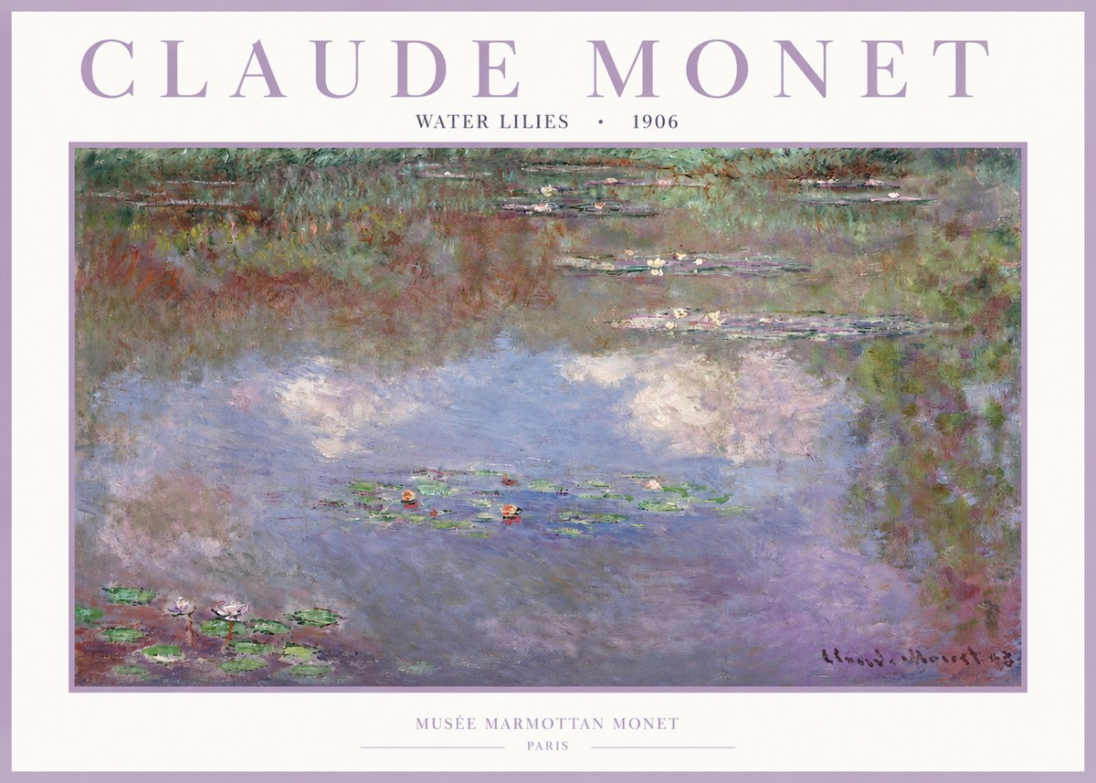 Monet Water Lilies VI No2 - Plakát