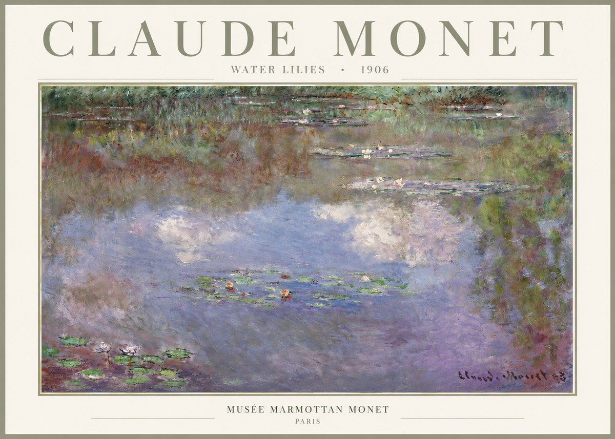 Monet Water Lilies VI No3 - Plakát