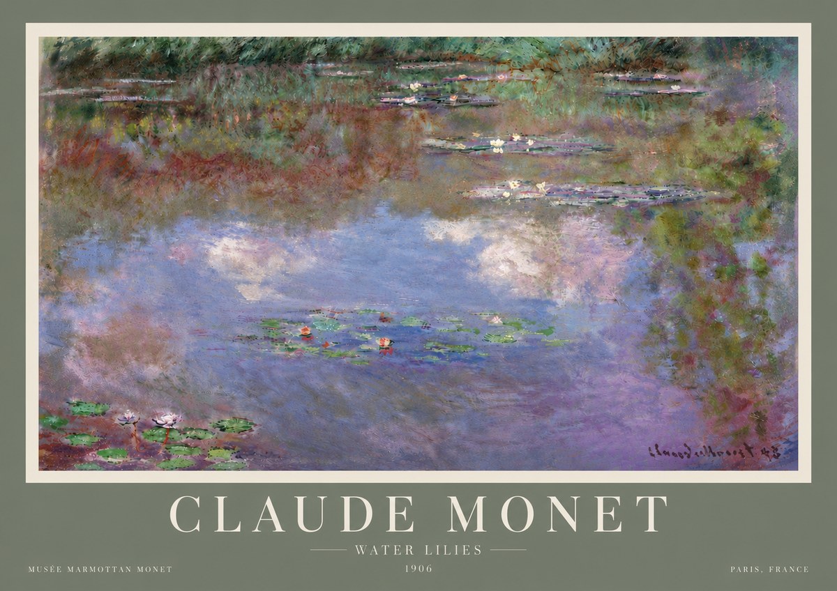 Monet Water Lilies VI No5 - Plakát