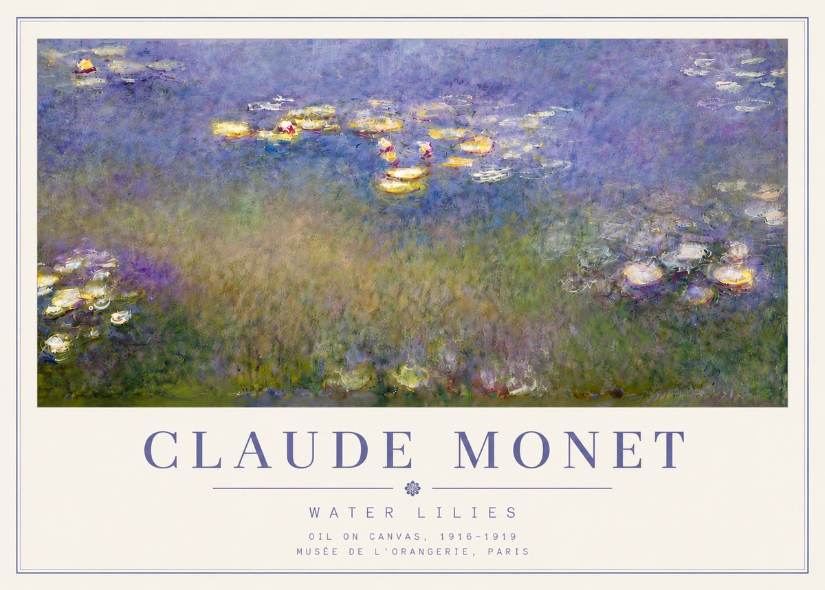 Monet Water Lilies VII No5 - Plakát