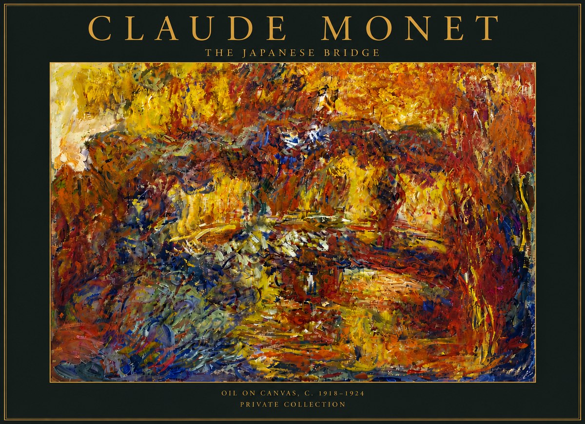Monet The Japanese Bridge II No5 - Plakát