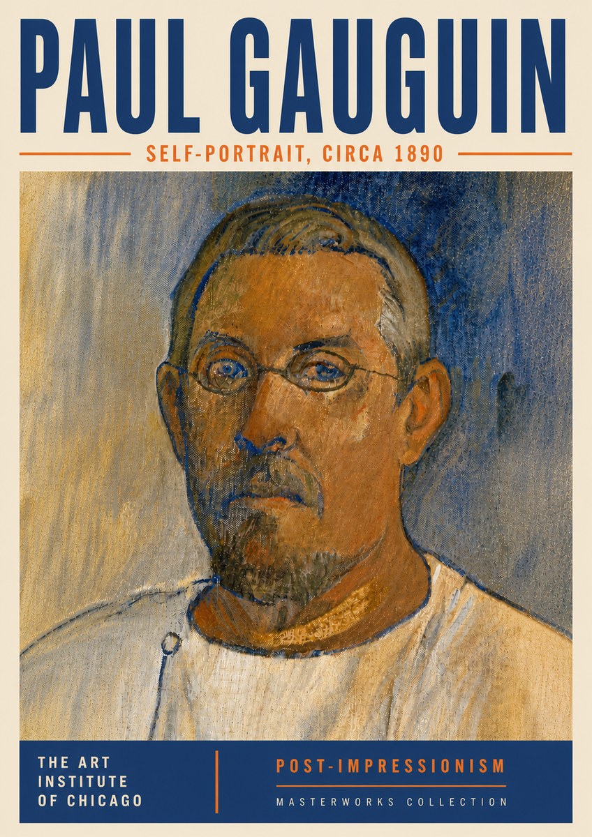 Paul Gauguin Self-portrait I No6 - Plakát
