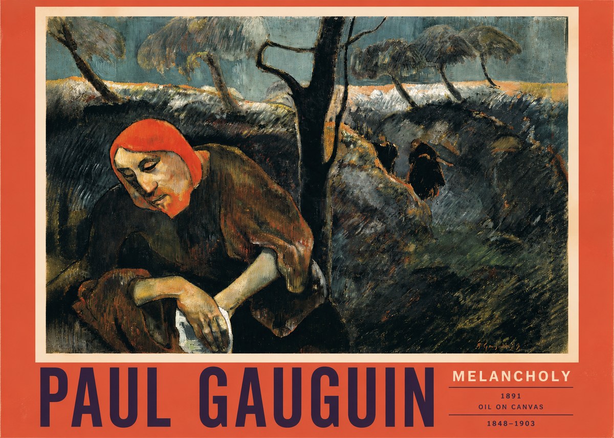 Paul Gauguin Melancholy No2 - Plakát