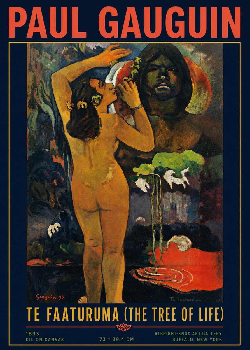 Paul Gauguin Te Faaturuma (the Tree of Life) No4 - Plakát