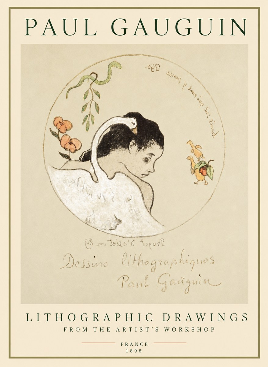 Paul Gauguin Dessins Lithographiques No1 - Plakát