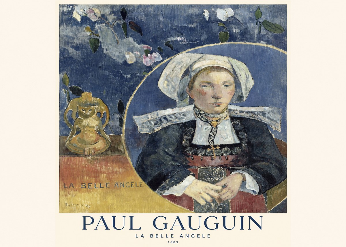 Paul Gauguin La Belle Angele No1 - Plakát