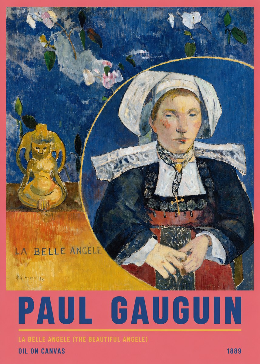 Paul Gauguin La Belle Angele No5 - Plakát