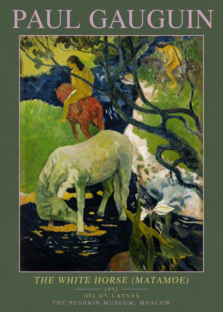 Paul Gauguin The Siamese (Tehura and Noa Noa) No6 - Plakát