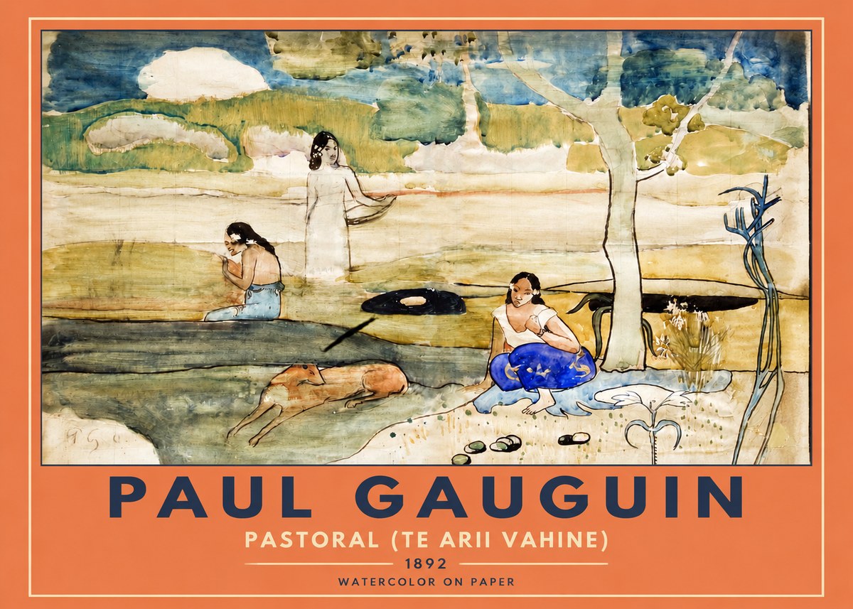 Paul Gauguin Pastoral (Te Arii Vahine) No2 - Plakát