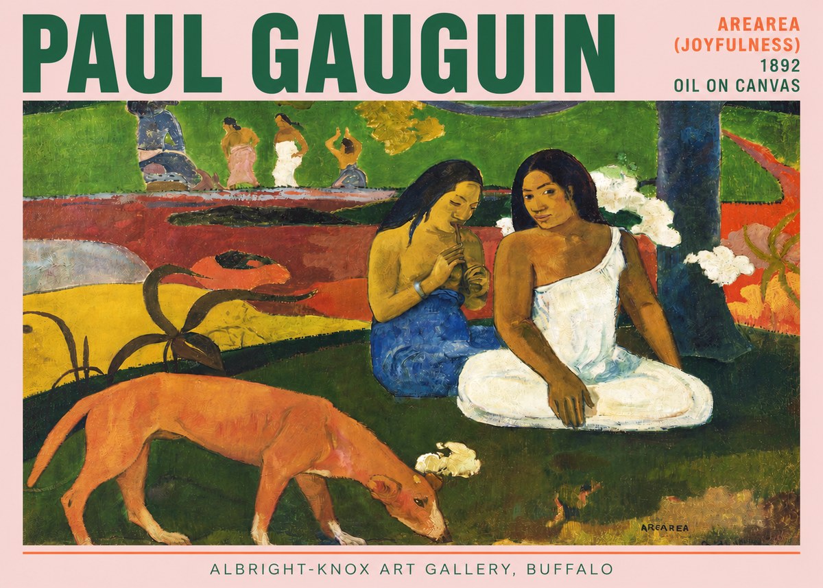 Paul Gauguin Arearea (Joyfulness) No3 - Plakát