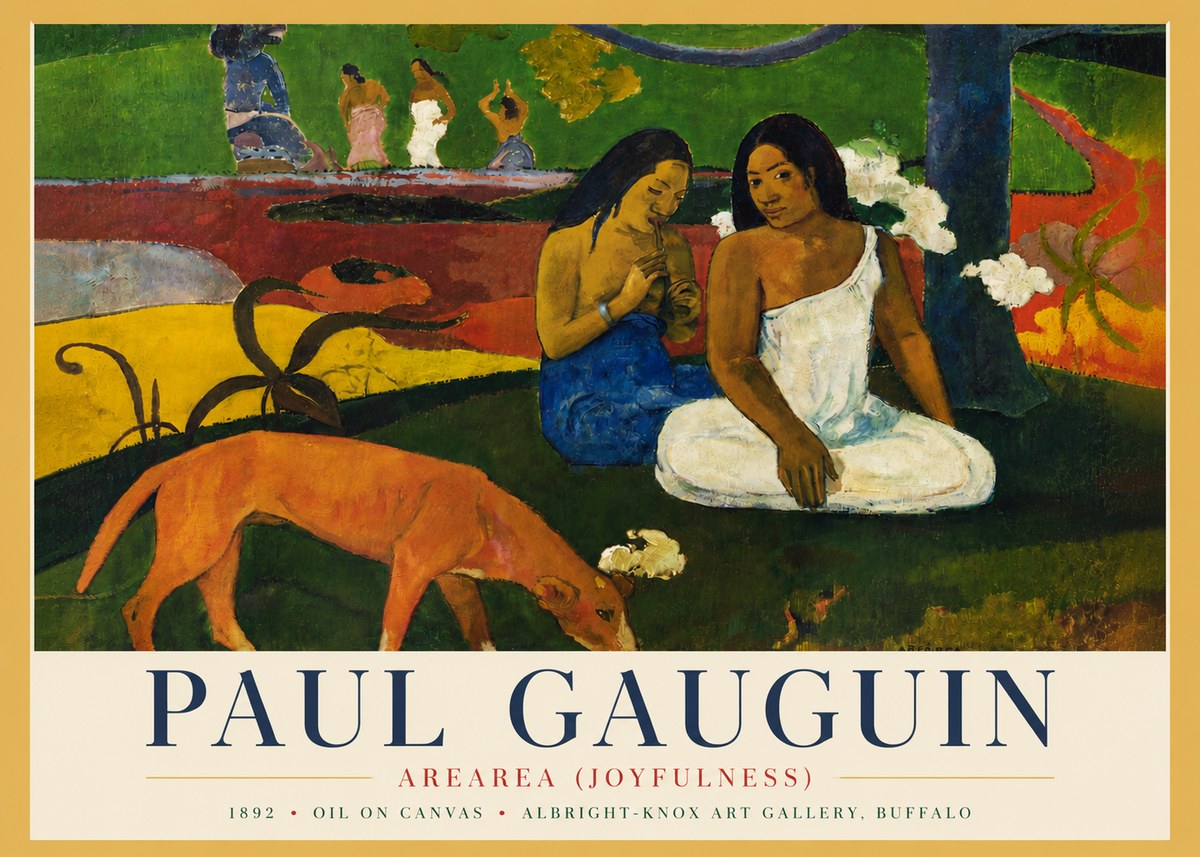 Paul Gauguin Arearea (Joyfulness) No4 - Plakát