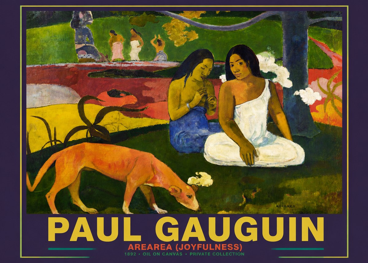 Paul Gauguin Arearea (Joyfulness) No6 - Plakát