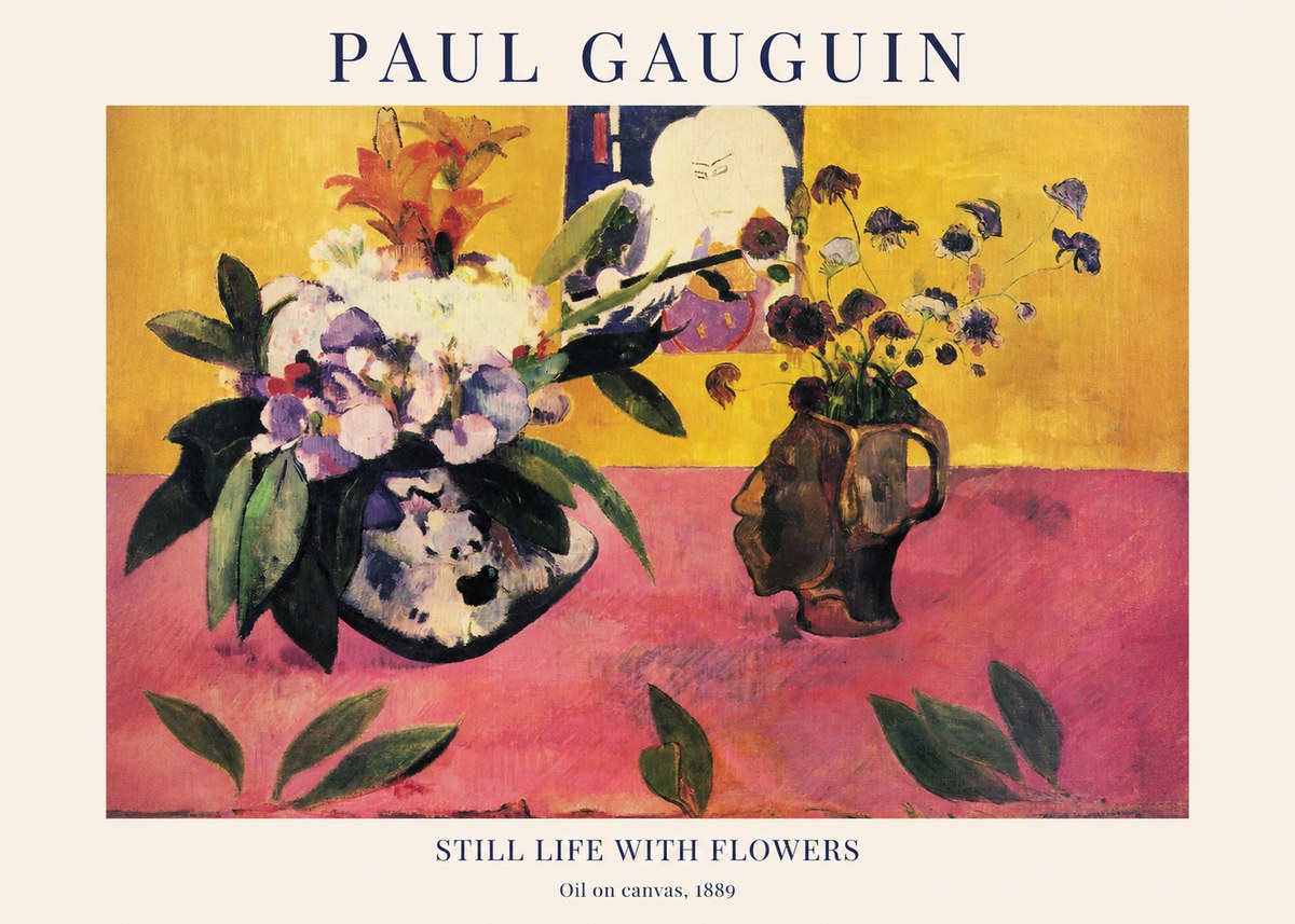 Paul Gauguin Still Life with Flowers No1 - Plakát