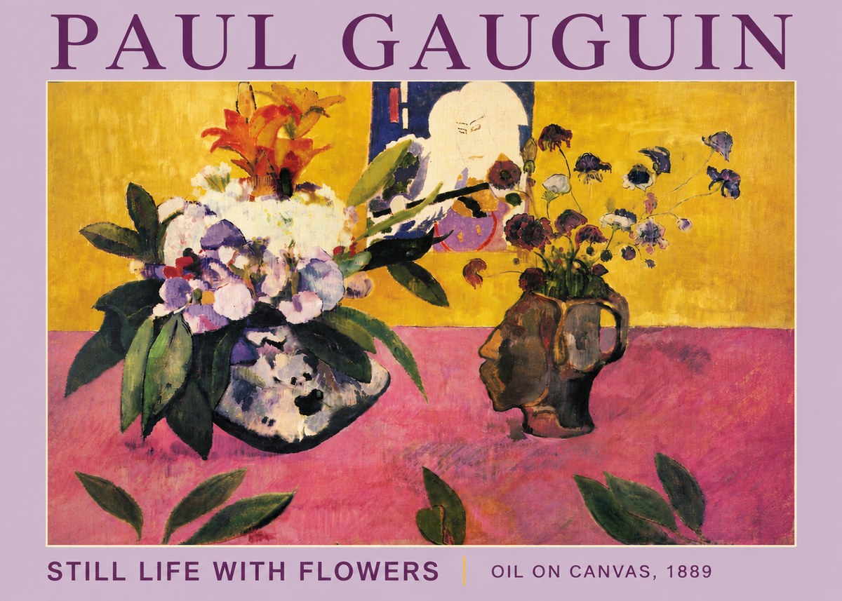 Paul Gauguin Still Life with Flowers No5 - Plakát