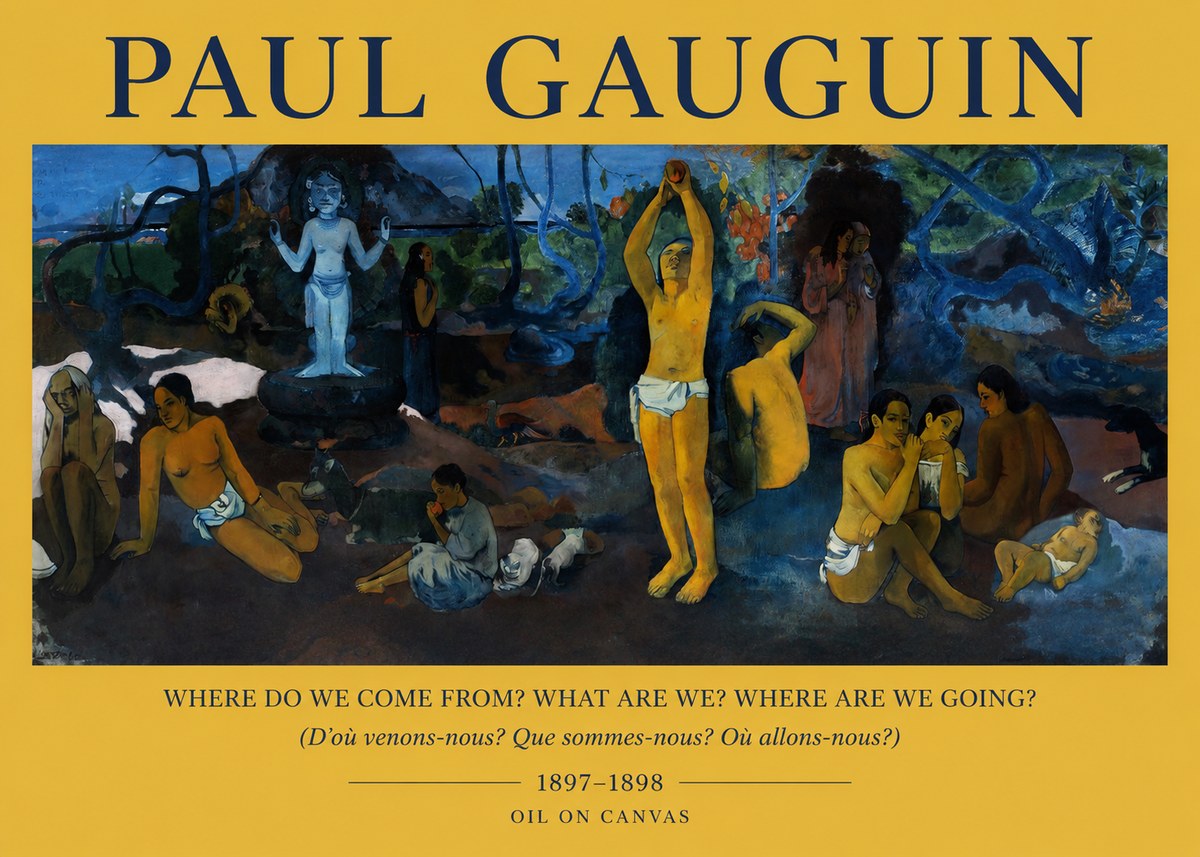 Paul Gauguin D'où Venons Nous? Que Sommes Nous? Où Allons Nous? No2 - Plakát