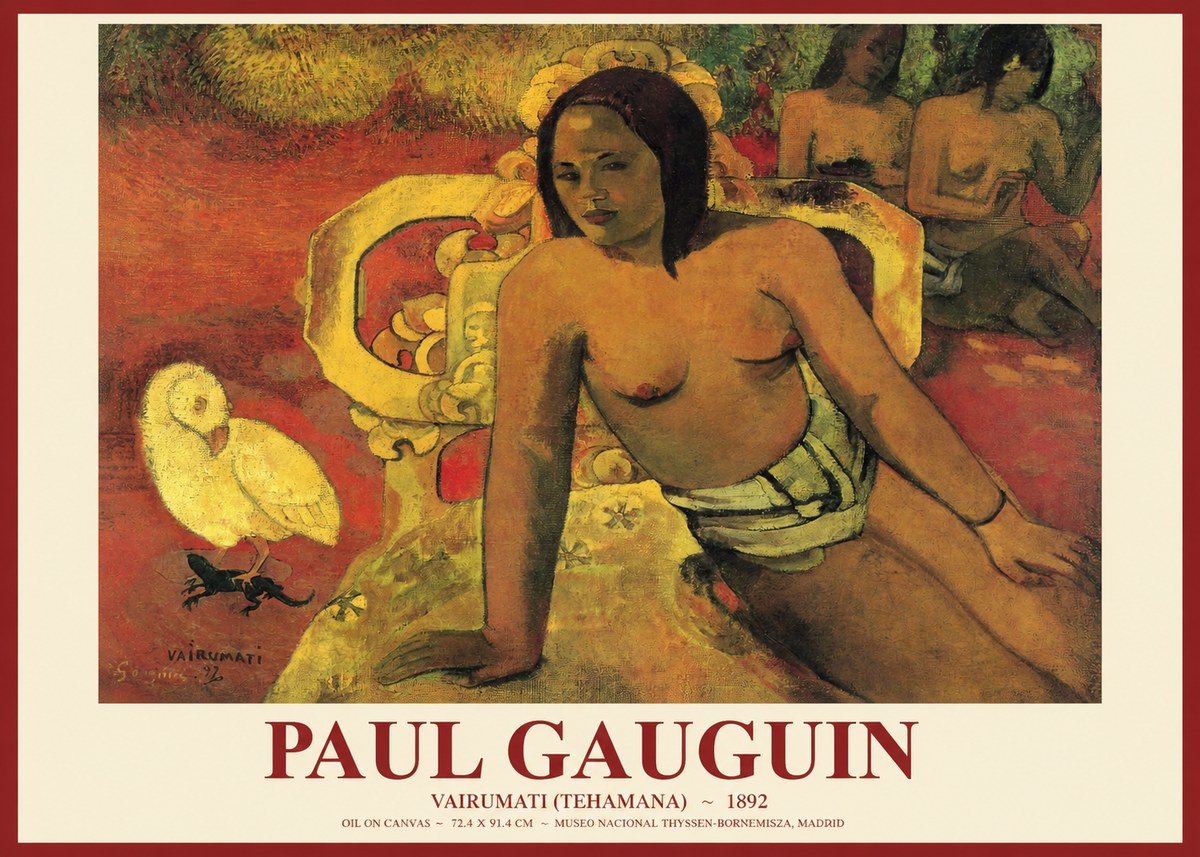 Paul Gauguin Vairumati (Tehamana) No1 - Plakát