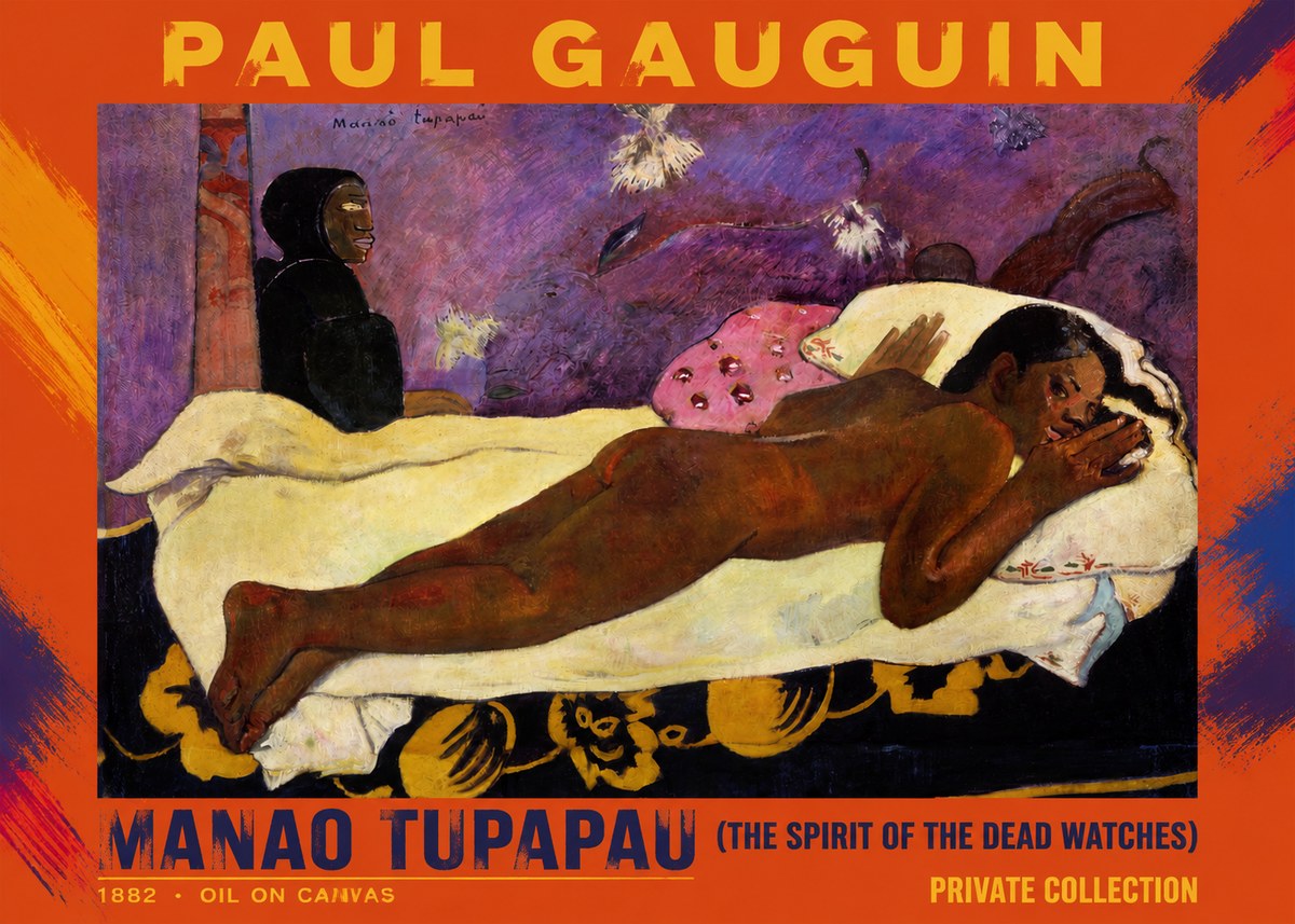 Paul Gauguin Manao Tupapau (the Spirit of the Dead Watches) No3 - Plakát