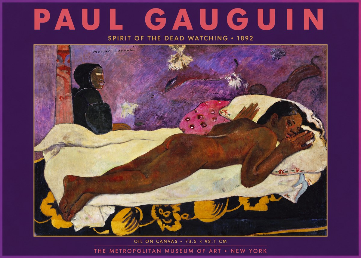 Paul Gauguin Manao Tupapau (the Spirit of the Dead Watches) No6 - Plakát