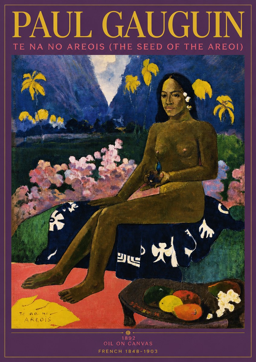 Paul Gauguin Te Na No Areois (the Seed of the Areoi) No3 - Plakát