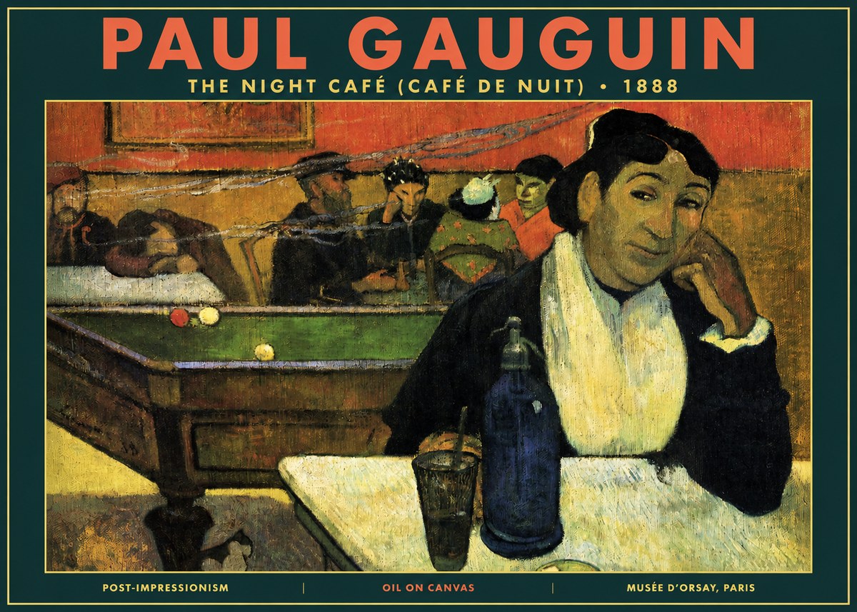 Paul Gauguin The Night Café (Café De Nuit) No2 - Plakát
