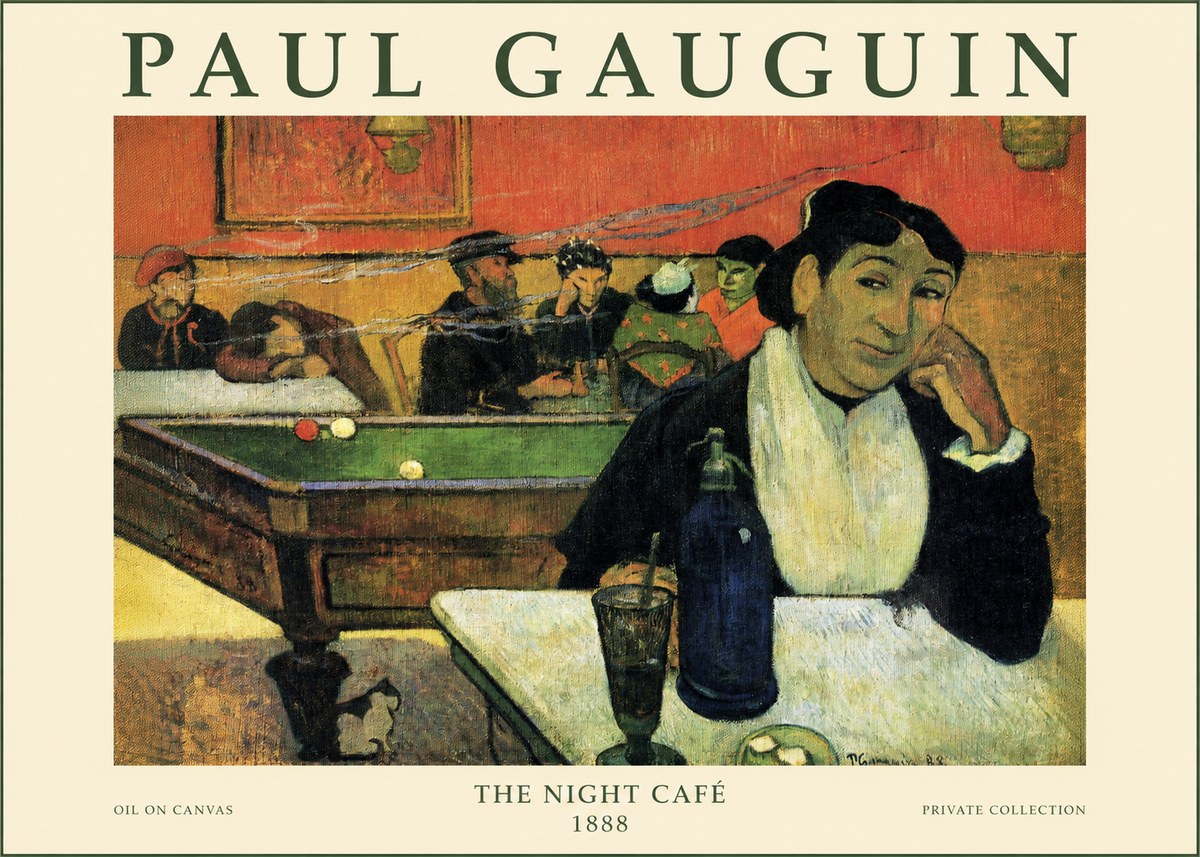 Paul Gauguin The Night Café (Café De Nuit) No6 - Plakát