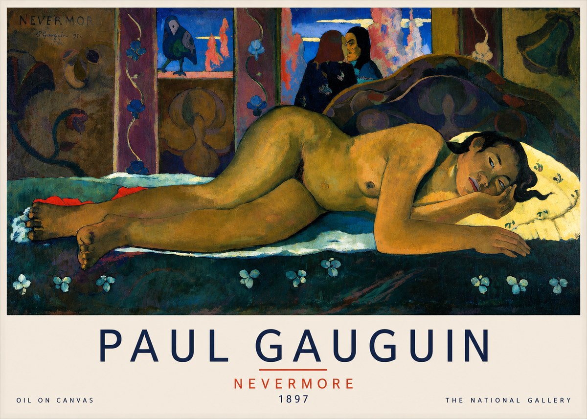 Paul Gauguin Nevermore No4 - Plakát
