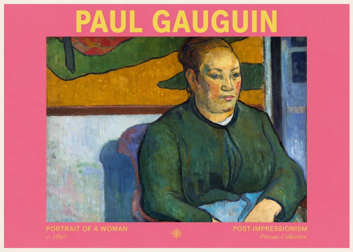 Paul Gauguin Portrait of a Woman No2 - Plakát