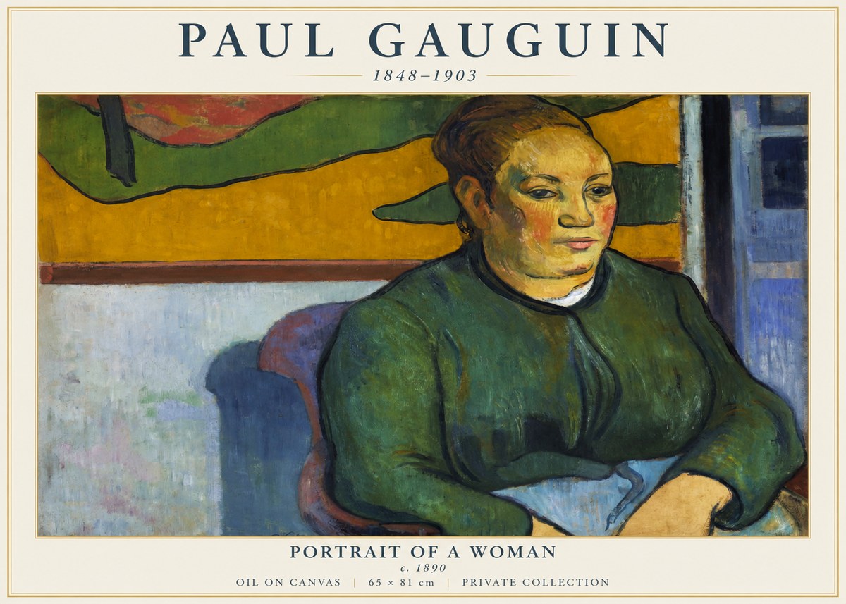 Paul Gauguin Portrait of a Woman No5 - Plakát