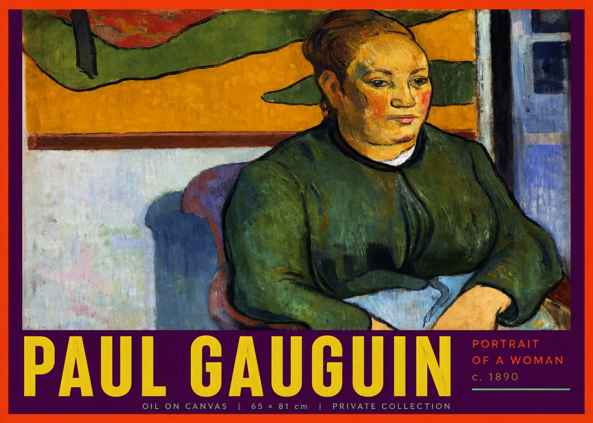 Paul Gauguin Portrait of a Woman No6 - Plakát