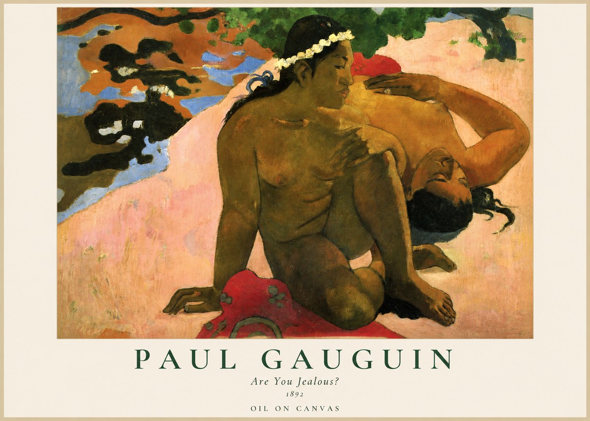 Paul Gauguin Are You Jealous? No1 - Plakát