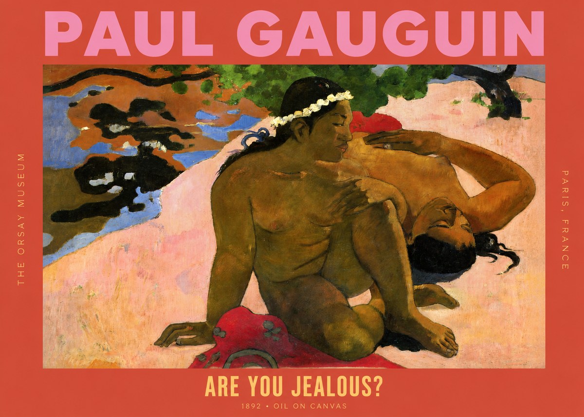Paul Gauguin Are You Jealous? No2 - Plakát