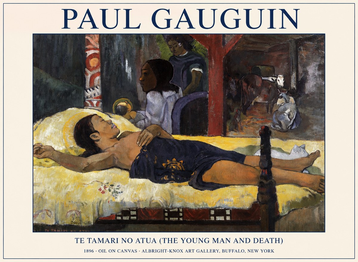 Paul Gauguin Te Tamari No Atua (the Young Man and Death) No1 - Plakát