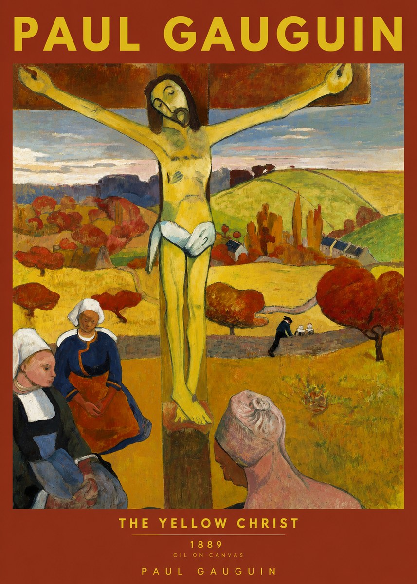 Paul Gauguin The Yellow Christ No2 - Plakát